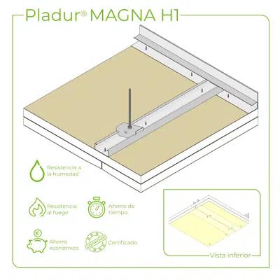 Immagine per 4.2.3 CEILINGS - Magna T-45 profiles single frame suspended