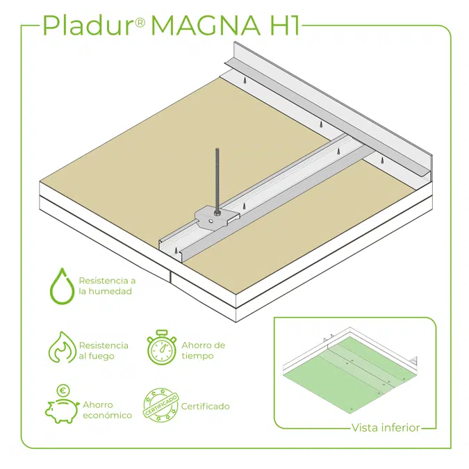 4.2.3 CEILINGS - Magna T-45 profiles single frame suspended