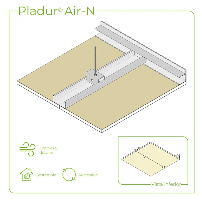 4.2.4 CEILINGS - T-60 profiles single frame suspended