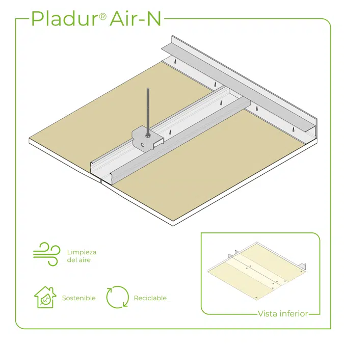 4.2.4 CEILINGS - T-60 profiles single frame suspended