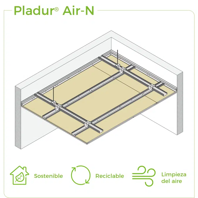 4.4.2 CEILINGS - T-60 (D) profiles twin frame suspended