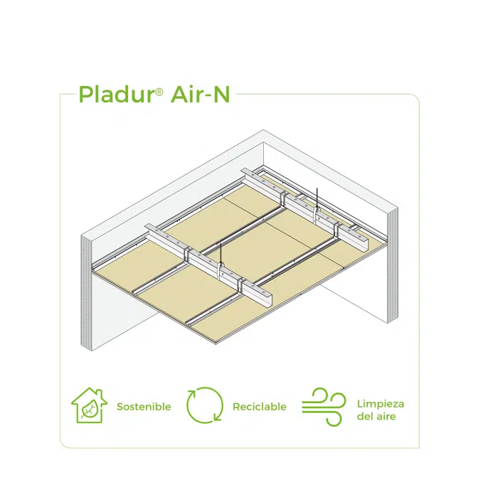 4.4.4 CEILINGS - GL + T-45 profiles twin frame suspended