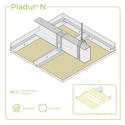 Зображення для 4.4.4 CEILINGS - GL + T-45 profiles twin frame suspended