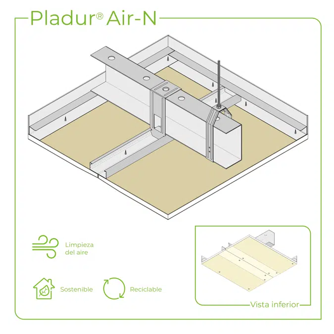 4.4.4 CEILINGS - GL + T-45 profiles twin frame suspended