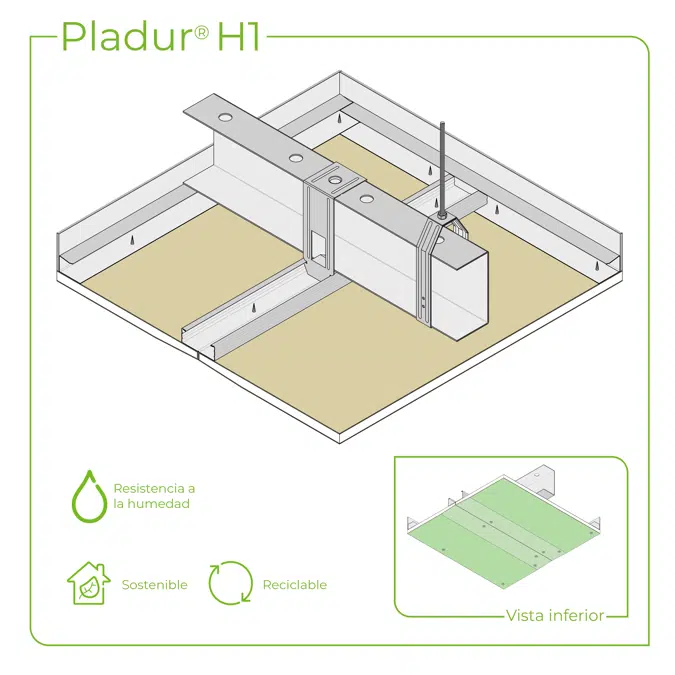 4.4.4 CEILINGS - GL + T-45 profiles twin frame suspended