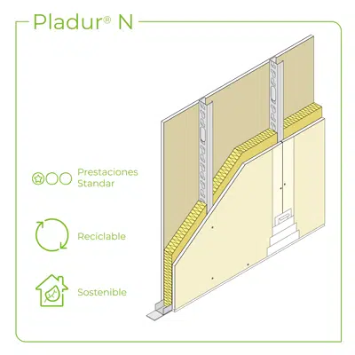 bilde for 3.1.1 PARTITION WALLS - Single layer