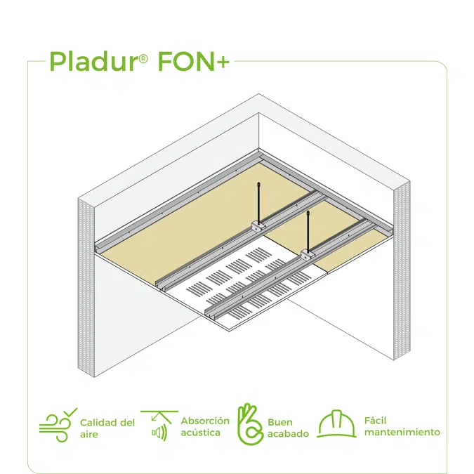 4.5.1 CEILINGS - FON+ T-60 profiles concealed acoustic