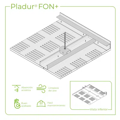 รูปภาพสำหรับ 4.5.1 CEILINGS - FON+ T-60 profiles concealed acoustic