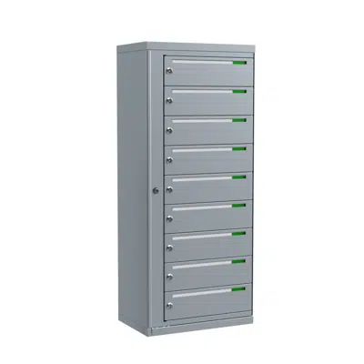 Image for Fastighetsbox Boxicon G3 Liggande 1x9 (postbox med 9 fack)