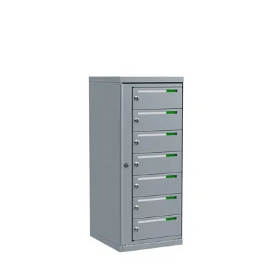 Image for Fastighetsbox Boxicon G3 Kompakt 1x7 (postbox med 7 fack)