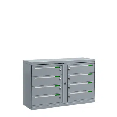 Image for Fastighetsbox Boxicon G3 Liggande 2x4 (postbox med 8 fack)