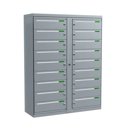 Image for Fastighetsbox Boxicon G3 Liggande 2x9 (postbox med 18 fack)