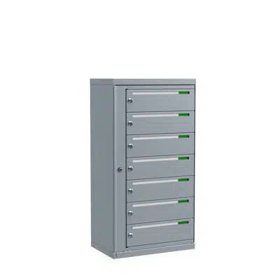 Image for Fastighetsbox Boxicon G3 Liggande 1x7 (postbox med 7 fack)