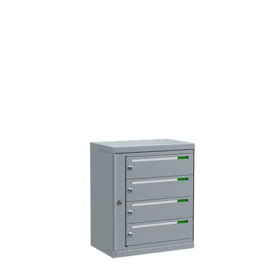 Image for Fastighetsbox Boxicon G3 Liggande 1x4 (postbox med 4 fack)