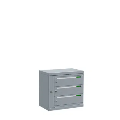 Image for Fastighetsbox Boxicon G3 Liggande 1x3 (postbox med 3 fack)
