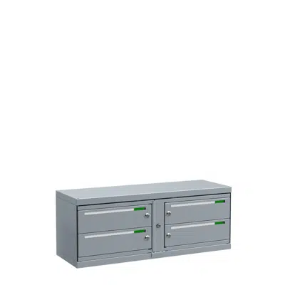 Image for Fastighetsbox Boxicon G3 Liggande 2x2 (postbox med 4 fack)
