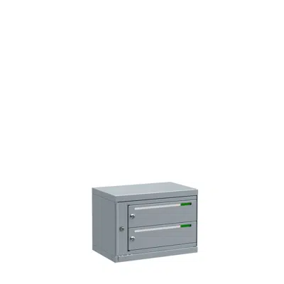 Image for Fastighetsbox Boxicon G3 Liggande 1x2 (postbox med 2 fack)