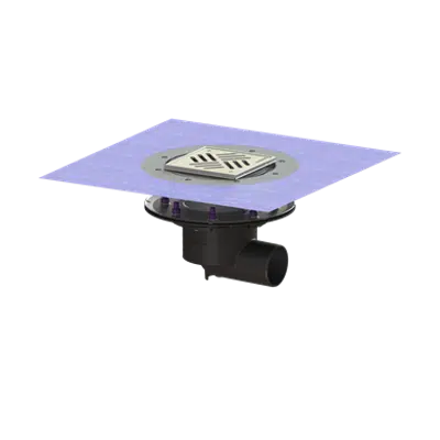 Image for KESSEL-Ecoguss project drain, press. fl. DN70, horiz., Shallow bed, Slotted cover