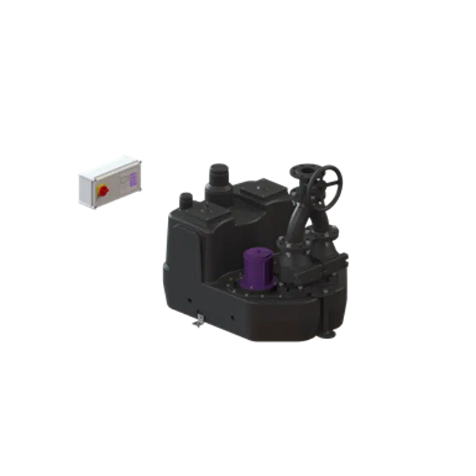 KESSEL-Twin lifting station 11062 Aqualift F XL 4500W-S3 200L cast valve