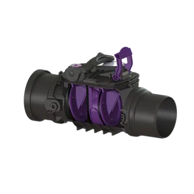Image for KESSEL twin flap backwater valve Staufix Control, DN100, exposed