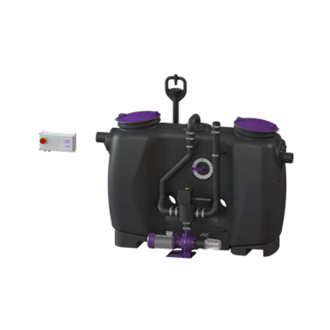 KESSEL-Grease separator EasyClean free NS 4, Auto Mix & Pump