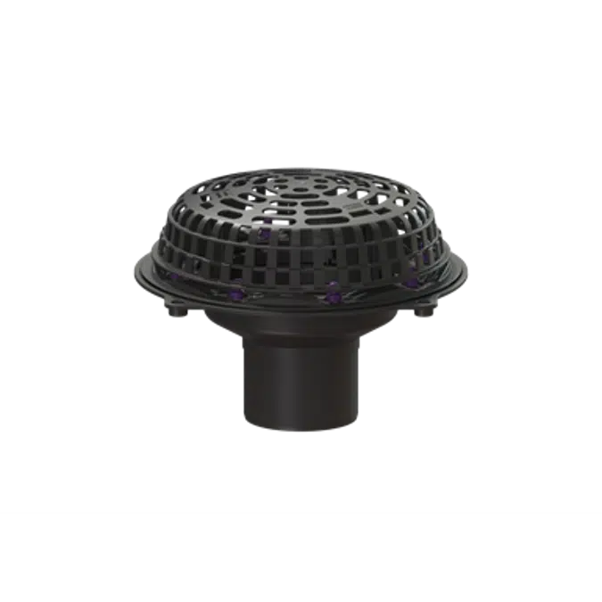 KESSEL-Roof drain for flat roof surfaces DN 70, with heating