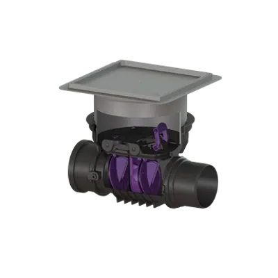 Image for KESSEL twin flap backwater valve Staufix Control, DN150, tile-over, concrete slab