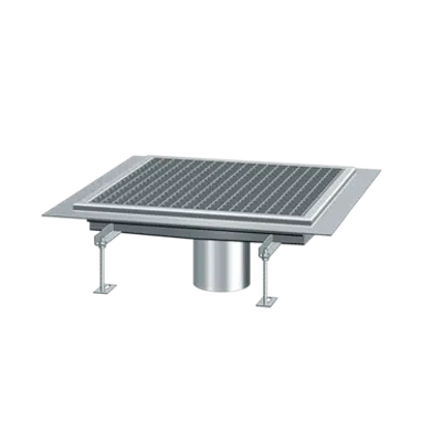 bild för KESSEL-Square channel drain 6050050 stainless steel, B: 500, L: 500, H: 65