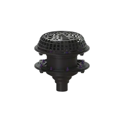 Image for KESSEL-Roof drain for flat roof surfaces waterproof concrete, DN 70, with heating
