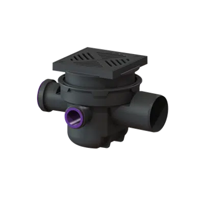 Image for KESSEL-Basement drain "the Universal" 29111, black slotted cover