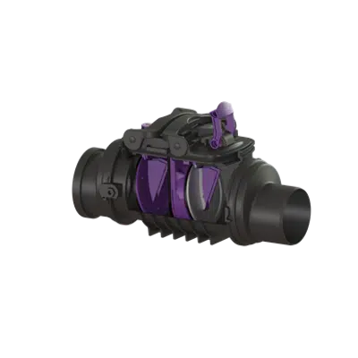 Image for KESSEL twin flap backwater valve Staufix Control, DN125, exposed, rat protection