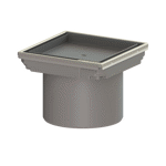 kessel-upper section 27211 cover recessed, rim st. steel, system100