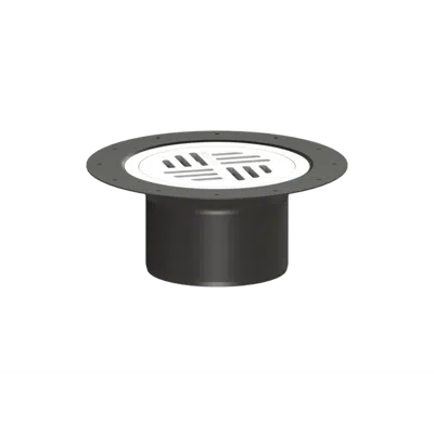 bild för KESSEL-Upper section 27192 with sealing flange in PP, slotted cover
