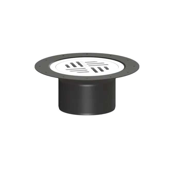KESSEL-Upper section 27192 with sealing flange in PP, slotted cover