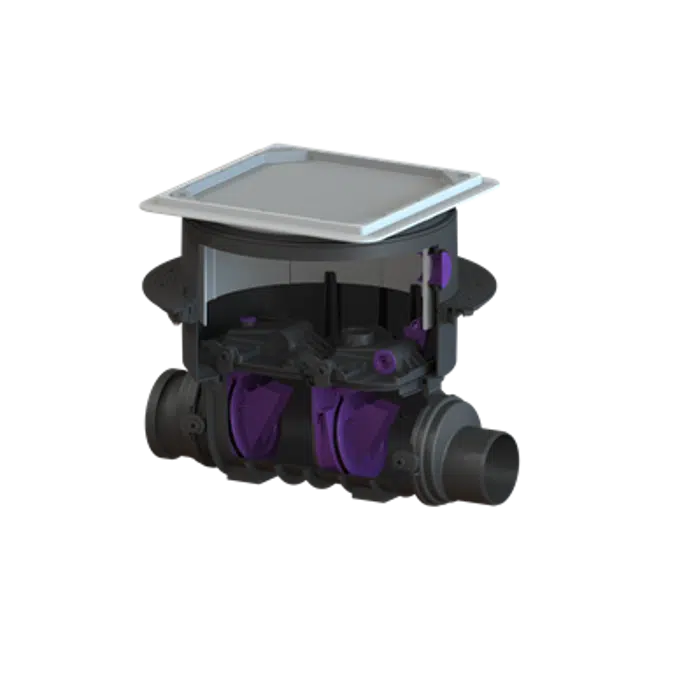 BIM objects - Free download! KESSEL-Backwater valve Staufix 73125.10X ...