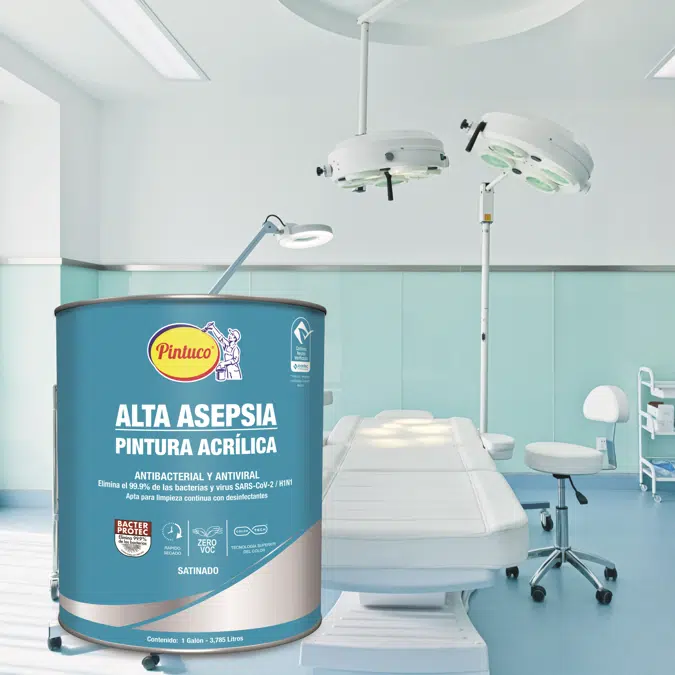 Acrylic Paint High Asepsis Antibacterial maximum washing and disinfection 