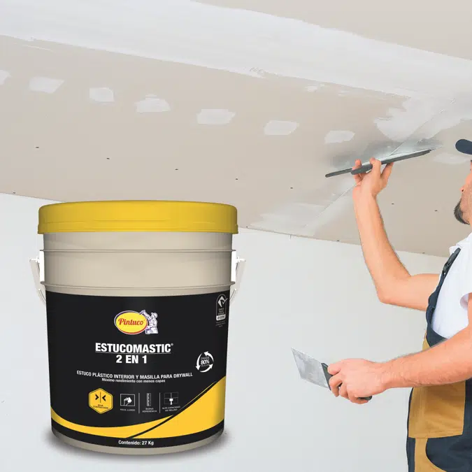 Estucomastic 2-in-1 Plastic stucco and putty for drywall