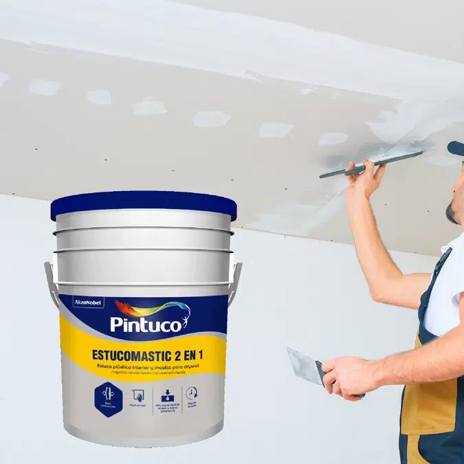 Estucomastic 2-in-1 Plastic stucco and putty for drywall