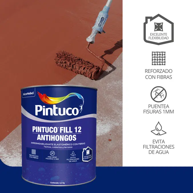 Pintuco Fill 12 Impermeabilizante rápido secado