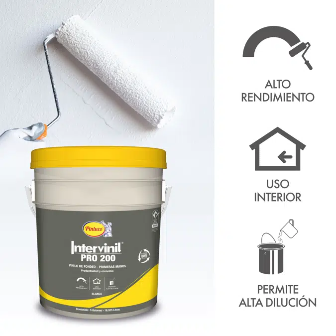 Intervinil Pro 200 Pintura Primera Mano