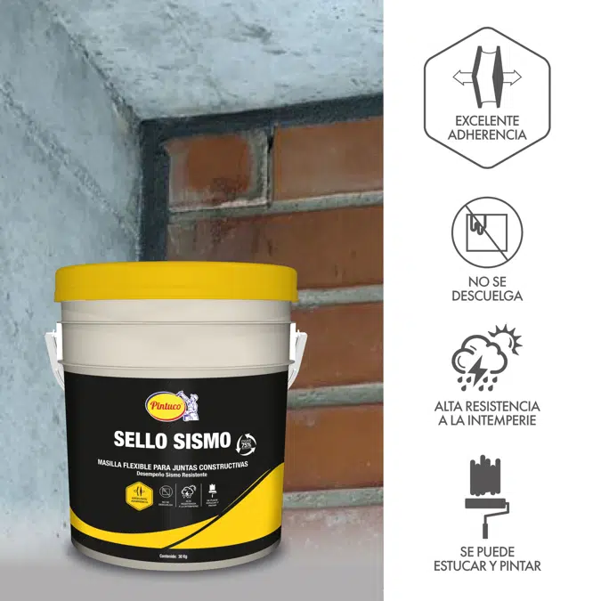 Sismo Sismo Flexible Putty for Construction Joints