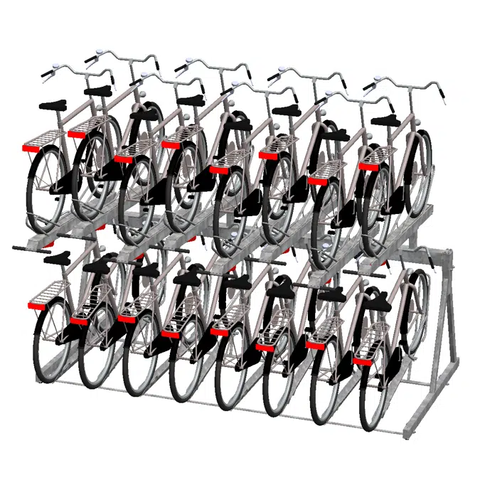 2ParkUp - Porte-vélos à deux niveaux