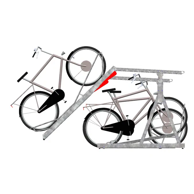 2ParkUp - Porte-vélos à deux niveaux
