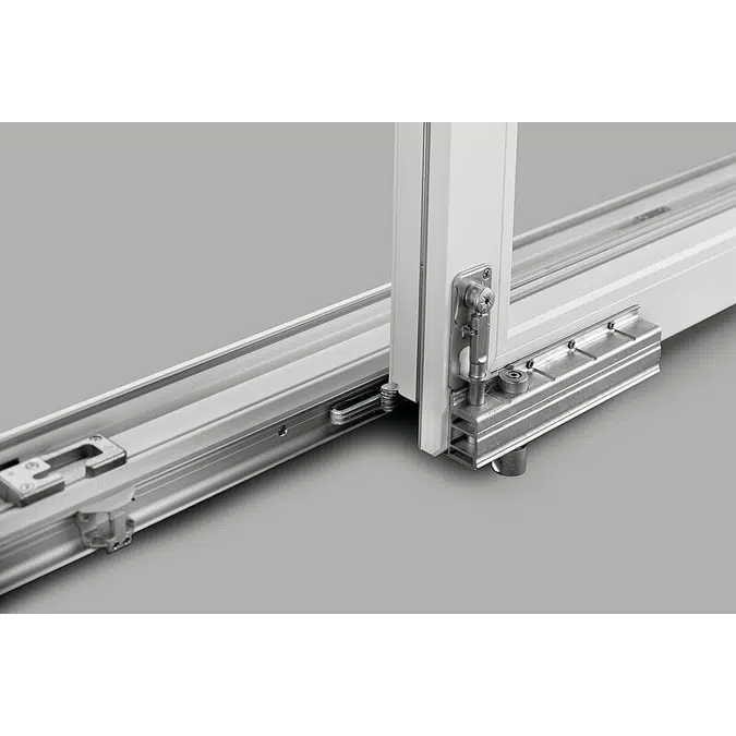 Sliding patio doors with the Roto Patio Alversa hardware system