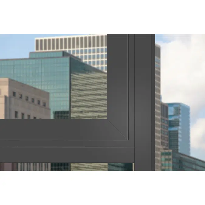 Single-sash aluminum window with the Roto AL hardware system