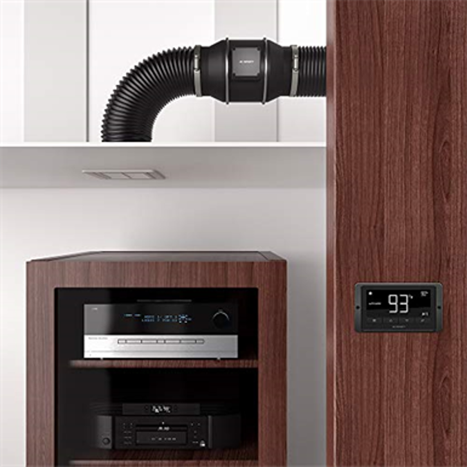 BIM 对象 免费下载！ AC Infinity CLOUDLINE T4, Quiet 4” Inline Duct Fan with