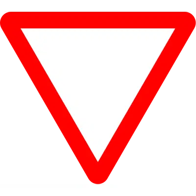 R1 Yield Road sign in Fibreglass reinforced polymer composite图像