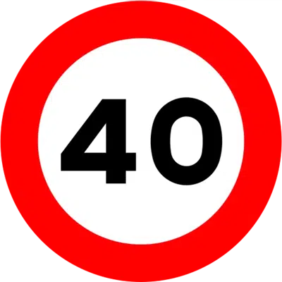 bild för R-301 Speed limit Road sign in Galvanized steel