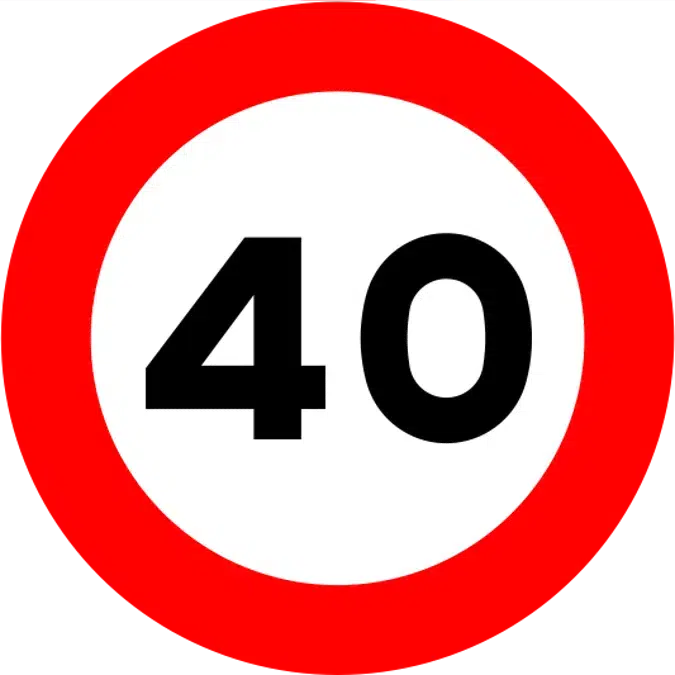 R-301 Speed limit Road sign in Galvanized steel