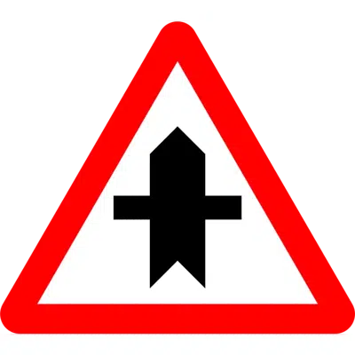 P-1 Intersection with priority Cross in Galvanized steel için görüntü